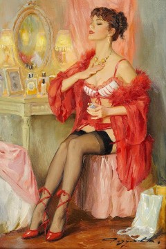 Women Painting - Beautiful Girl KR 021 Impressionist